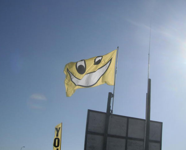 smiling flags